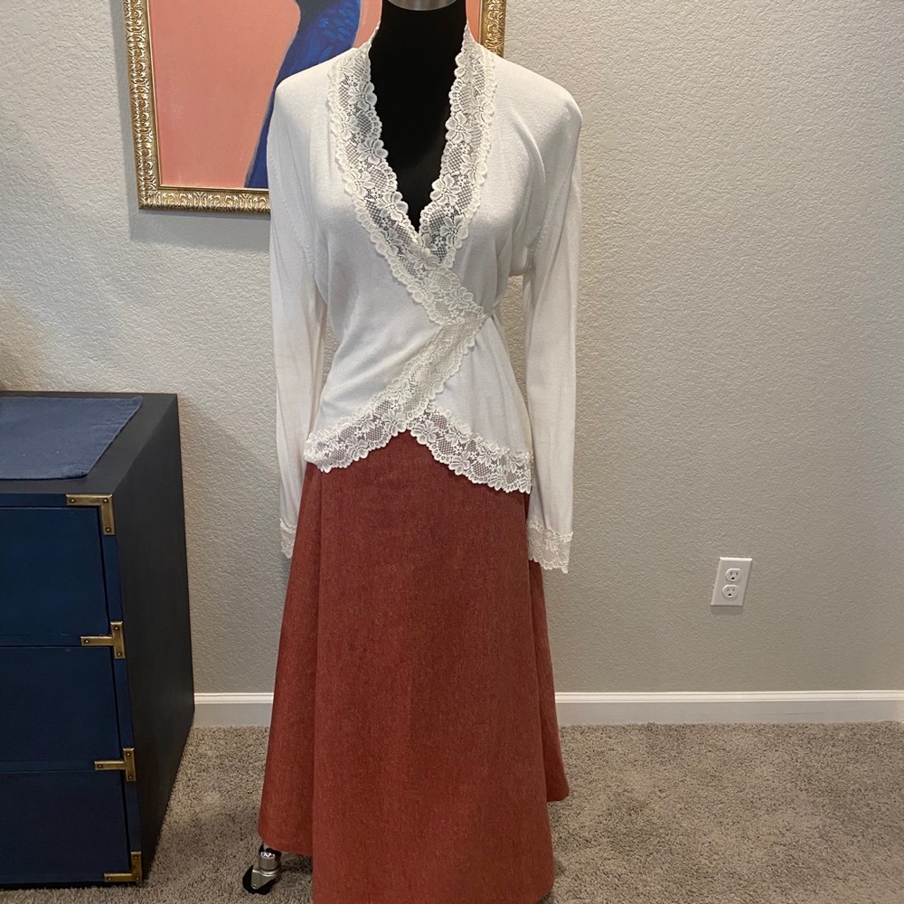 Empire Rose Australian Designer Apron Front Skirt